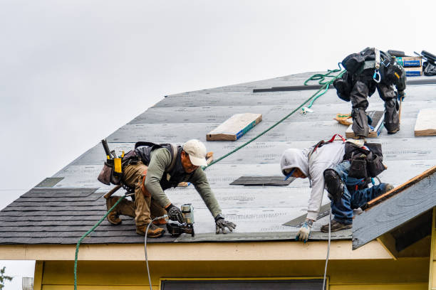 Professional Gutter Installation technician working in Belvidere, NJ